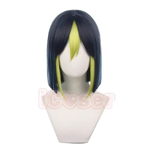 Genshin Impact Tighnari Cosplay Kostüm Wig Perücke Ear Tail Vision Cloak Game Uniform Outfit fürest Watcher Sumeru für Herren Damen, Wig Only, L von CosplayHero