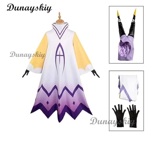 Hazbin Adam Cosplay Anime Hotel First Man Angel Halo Clothes Cosplay Kostüm Suit Unisex cos Angel Wings, C1p1, XS von CosplayHero