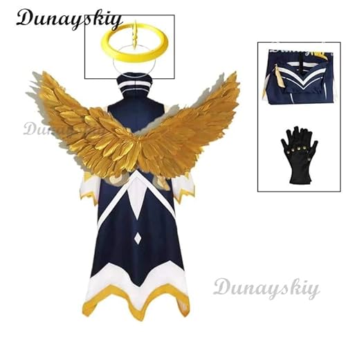 Hazbin Adam Cosplay Anime Hotel First Man Angel Halo Clothes Cosplay Kostüm Suit Unisex cos Angel Wings, C2p2p3, S von CosplayHero