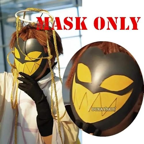 Hazbin Adam Cosplay Anime Hotel Man First Angel Halo Clothes Maske Cosplay Kostüm Suit Cos Adult Herren Kostüm, Mask Only, L von CosplayHero