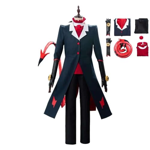 Hazbin Cosplay Kostüm Hotels Helluva Boss Uniform Suit Men Women Anime Halloween Carnival Kostüms, Style b with gloves, L von CosplayHero