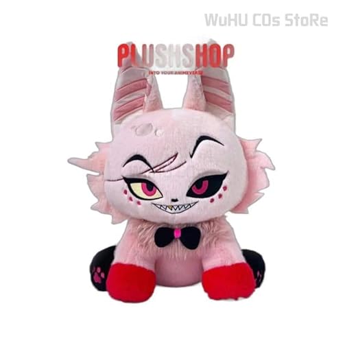 Husk Cosplay Kostüm Uniform Hazbin Cosplay Hotel Husk Cosplay Kostüm Black Outfits with Hat Ears Eyebrows Prop, Doll, L, Husk von CosplayHero