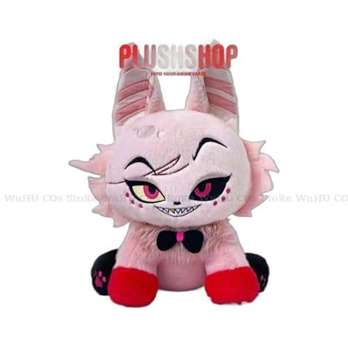 Husk Cosplay Kostüm Uniform Hazbin Cosplay Hotel Husk Cosplay Kostüm Black Outfits with Hat Ears Eyebrows Prop, Doll, L, Husk von CosplayHero