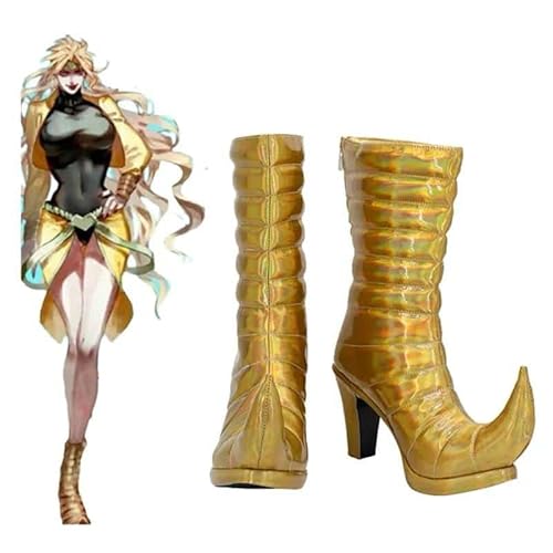 JoJo?s Bizarre Adventure Dio Brando Cosplay Schuhe Boots Halloween Carnival Party Kostüms Accessory EU Size, 36 von CosplayHero