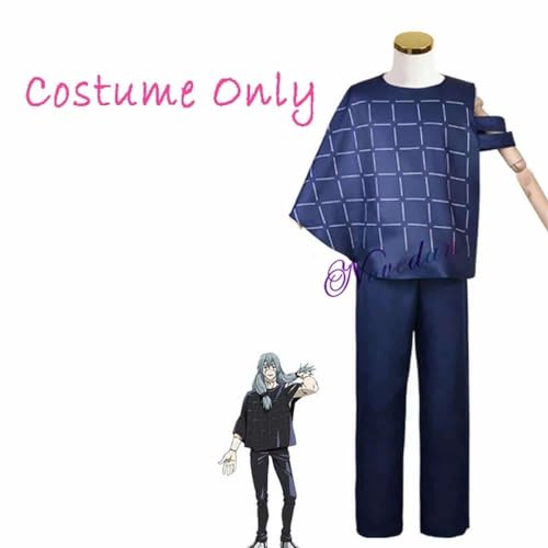 Jujutsu Kaisen Mahito Cosplay Kostüm Anime Wig Shirt Pants Schuhe Suit Halloween Kostüm For Men Female Carnival Party Role Play, Mahito costume, 40-25cm-jujutsu kais von CosplayHero