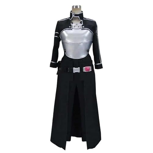 Kazuto Kirigaya GGO Cosplay Sword Art Online Anime Cosplay Kostüm Kirito GGO Full Sets Game Kostüm Men Alicization 11, Black, L, Male von CosplayHero