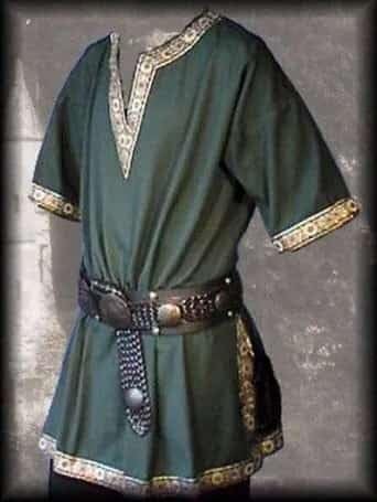 Mittelalter Tunika Kostüm für Herren, Green, 6XL von CosplayHero