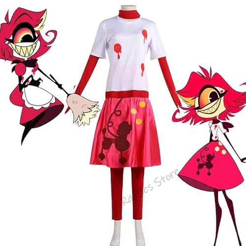 Niffty Cosplay Kostüm Hazbin Uniform Suit Female Sinner Demon Hotel Halloween Carnival Christmas Dress Anime Cosplay Prop, Niffty suit, L, Female von CosplayHero