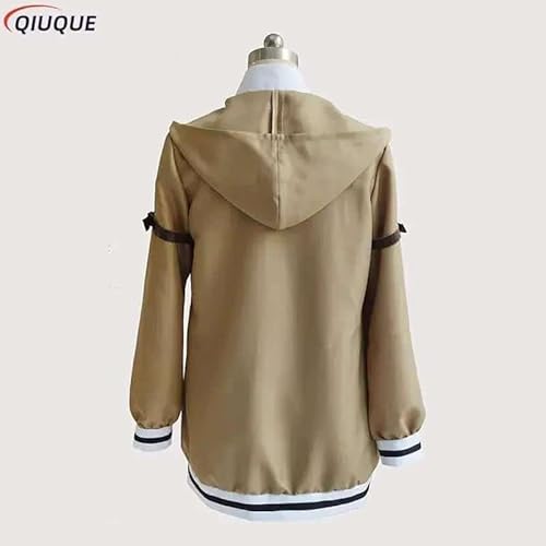 Steins Gate Cosplay Kostüm Japanese Anime Game Cosplay Kurisu Makise Uniforms Full Set Coat Shirt Tie Skirt Custom Made, Coat with armband, Women size-xxl von CosplayHero