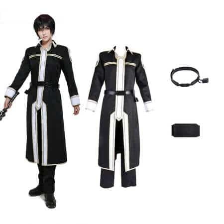 Sword Art Online Alicization Kirigaya Kazuto Kirito Cosplay Kostüm, Black, L von CosplayHero