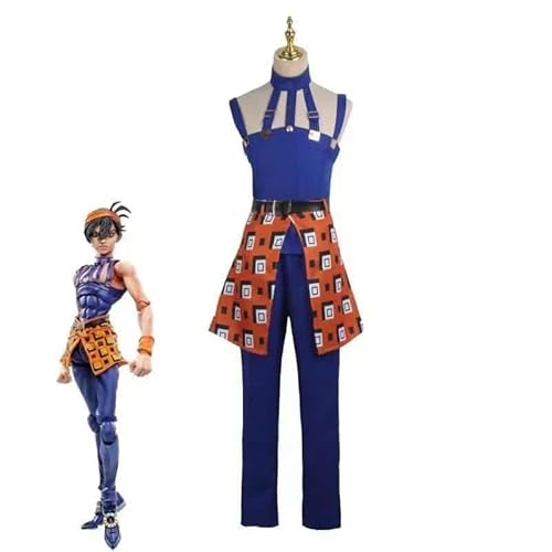 jojo?s bizarre Adventure cosplay Golden Wind trish una cosplay costume wig bra skirt Outfit shoes boots Dress Women Grils Adult, Narancia ghirga, size 41 von CosplayHero