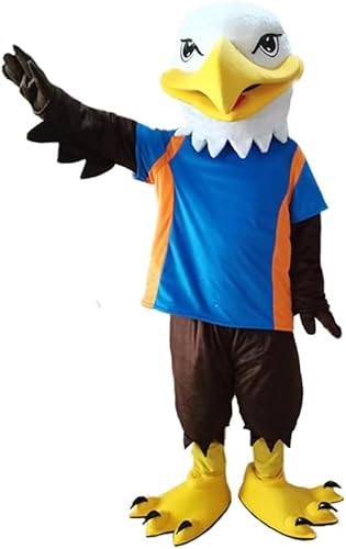 Costume Shine Adler in blauem hemd-Maskottchenkostüm für Erwachsene – Anpassbarer, leichter Ganzkörper-Plüschanzug mit Kühlgebläse und Eisweste Costume Shine Adler in blauem hemd-Maskottchenkostüm für Erwachsene – Anpassbarer, leichter Ganzkörper-Plüschanzug mit Kühlgebläse und Eisweste von Costume Shine