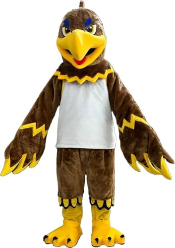 Costume Shine Braun und gold - geier-Maskottchenkostüm für Erwachsene – Anpassbarer, leichter Ganzkörper-Plüschanzug mit Kühlgebläse und Eisweste Costume Shine Braun und gold - geier-Maskottchenkostüm für Erwachsene – Anpassbarer, leichter Ganzkörper-Plüschanzug mit Kühlgebläse und Eisweste von Costume Shine