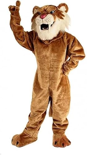 Costume Shine Der säbelzahntiger-Maskottchenkostüm für Erwachsene – Anpassbarer, leichter Ganzkörper-Plüschanzug mit Kühlgebläse und Eisweste Costume Shine Der säbelzahntiger-Maskottchenkostüm für Erwachsene – Anpassbarer, leichter Ganzkörper-Plüschanzug mit Kühlgebläse und Eisweste von Costume Shine