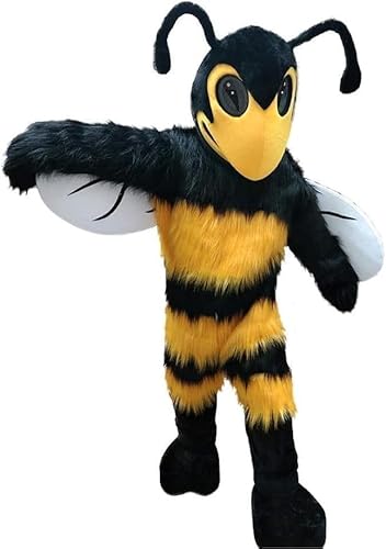Costume Shine Gelbe bienen.-Maskottchenkostüm für Erwachsene – Anpassbarer, leichter Ganzkörper-Plüschanzug mit Kühlgebläse und Eisweste Costume Shine Gelbe bienen.-Maskottchenkostüm für Erwachsene – Anpassbarer, leichter Ganzkörper-Plüschanzug mit Kühlgebläse und Eisweste von Costume Shine