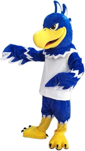 Costume Shine Hübscher Blauer Adler -Maskottchenkostüm für Erwachsene – Anpassbarer, leichter Ganzkörper-Plüschanzug mit Kühlgebläse und Eisweste Costume Shine Hübscher Blauer Adler -Maskottchenkostüm für Erwachsene – Anpassbarer, leichter Ganzkörper-Plüschanzug mit Kühlgebläse und Eisweste von Costume Shine