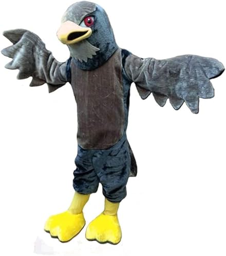 Costume Shine Luxusfalke.-Maskottchenkostüm für Erwachsene – Anpassbarer, leichter Ganzkörper-Plüschanzug mit Kühlgebläse und Eisweste Costume Shine Luxusfalke.-Maskottchenkostüm für Erwachsene – Anpassbarer, leichter Ganzkörper-Plüschanzug mit Kühlgebläse und Eisweste von Costume Shine