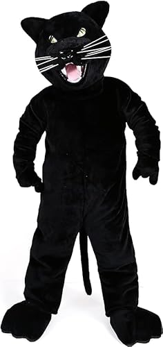 Costume Shine Schwarzer Panther-Maskottchenkostüm für Erwachsene – Anpassbarer, leichter Ganzkörper-Plüschanzug mit Kühlgebläse und Eisweste Costume Shine Schwarzer Panther-Maskottchenkostüm für Erwachsene – Anpassbarer, leichter Ganzkörper-Plüschanzug mit Kühlgebläse und Eisweste von Costume Shine