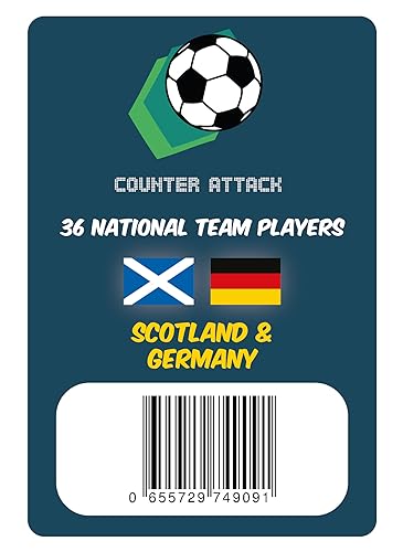 Counter Attack the football strategy game: Schottland und Deutschland Kartenspiel für alle Altersgruppen ab 18 Jahren von Counter Attack the football strategy game