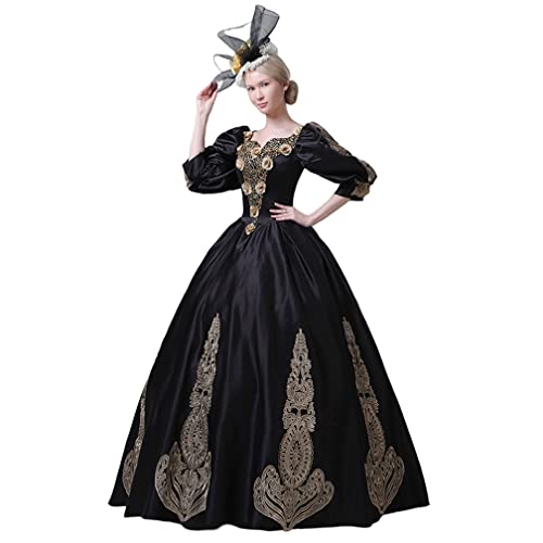 CountryWomen Rokoko Barock Marie Antoinette Ballkleider 18. Jahrhundert Damen Viktorianisches Maskerade Kleid, Rokoko-6, XS von CountryWomen