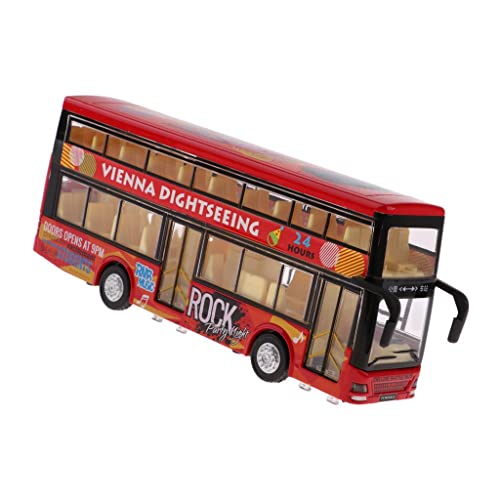 Courtieyeardceastea 1:50 Druckguss-Auto-Spielzeug, Doppeldecker-Bus mit Licht und Sound, Rot, 21 x 4,5 x 8,2 cm Courtieyeardceastea 1:50 Druckguss-Auto-Spielzeug, Doppeldecker-Bus mit Licht und Sound, Rot, 21 x 4,5 x 8,2 cm von Courtieyeardceastea