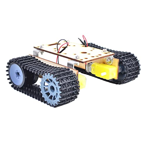 Courtieyeardceastea Alloy Tank Car Chassis Track Crawler Kit DIY Robot Science Toy with TT Motor von Courtieyeardceastea