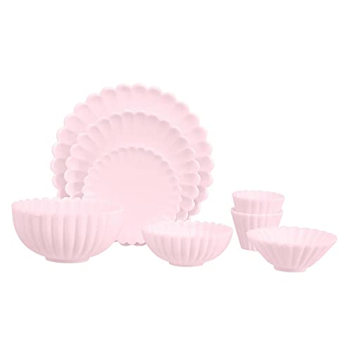 Miniatur Puppenhaus Küche Zubehör 1:6 Dish Bowl Cup Tray Pink von Courtieyeardceastea