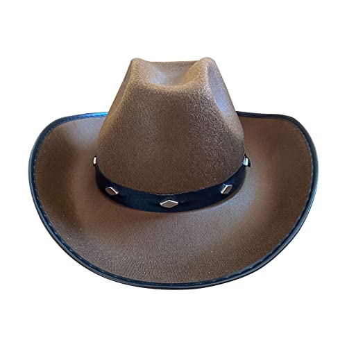 Covermason Baby Cowboyhut Hüte Kleinkinder Party Cowboyhüte Cowboyhüte für Einheitsgröße Haarschmuck Wasserfall (Coffee, One Size) von Covermason