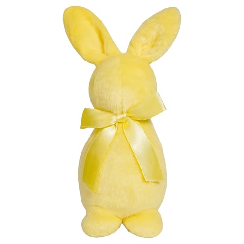 Covermason Osterhase Puppe Dekoration süße Plüsch Kaninchen Dekoration gelb blau Kaninchen Puppe Geschenk (B, One Size) von Covermason