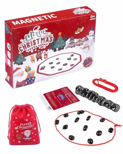 Magnetisches Schachspiel, Lernspiel, Gesellschaftsset, tragbar, mit Magneteffekt, Schachbrett und Magnetsteinen für Kinder und Erwachsene, ideal für Familientreffen und Reisen von Coyonce