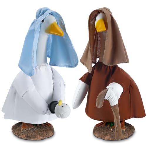 Cozypower Christmas Goose Outfit Veranda Goose Outfits Yard Goose Clothes Silly Lawn Goose Shirt for 58.4 cm Plastic Cement Goose Duck Decorations von Cozypower