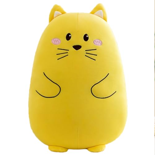 Cpoeof Kuscheltier Katze Plüschtier 30cm Squishy Katze Kissen Süße Katze Stofftier Spielzeug Sofakissen Geschenk für Kinder,30cm von Cpoeof