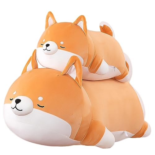 Cpoeof Shiba Inu PlüSchtier PlüSchkissen, 35/55cm Hund Kuscheltier, Corgi PlüSch Spielzeug, Weiches PlüSchtier, Geschenke füR MäDchen Und Jungen (35cm/13.77inch) von Cpoeof