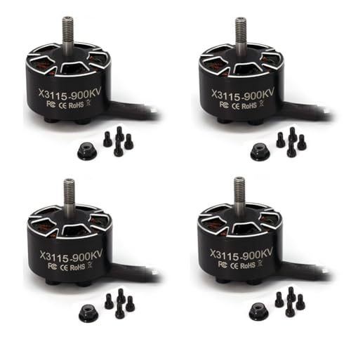 Cpolebev 4 Stück X3115 3115 900 KV 3-6S Bürstenloser Motor für FPV Freestyle Mark4 Mark 4 V2 Usw. 9/10 Cinelifter RC-Drohne mit Großer Reichweite von Cpolebev