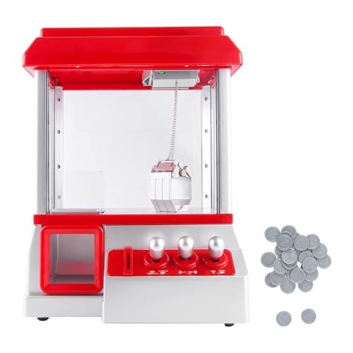 Cpolebev Kinder Mini Spielautomat, Musik SüßIgkeitsgrabber, MüNzbetriebener Klauenautomat, Spielzeug, Geschenk für Kinder von Cpolebev