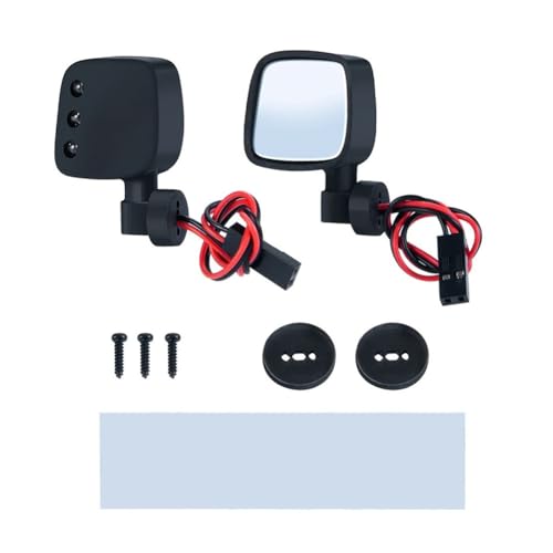 Cpolebev RC Auto RüCkspiegel Heck Ansicht mit LED Leuchten für 1/10 Axial SCX10 II III RC Crawler Auto Simulierte Dekoration Teile Cpolebev RC Auto RüCkspiegel Heck Ansicht mit LED Leuchten für 1/10 Axial SCX10 II III RC Crawler Auto Simulierte Dekoration Teile von Cpolebev