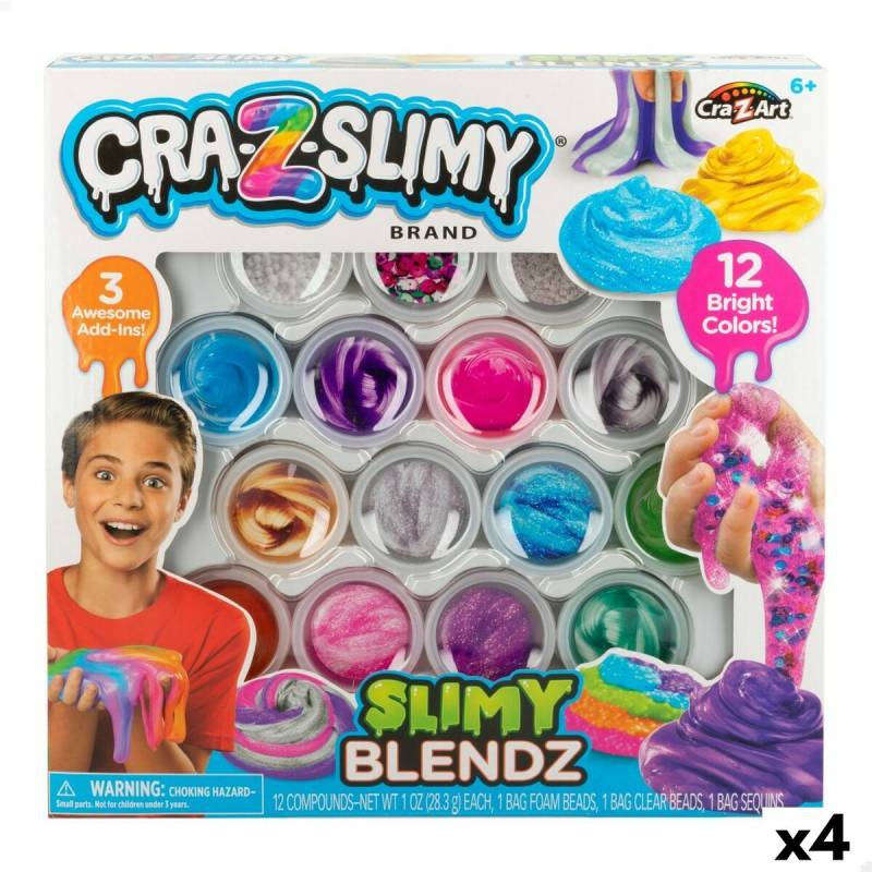 Knetspiel Cra-Z-Art Slimy Blendz (4 Stück) Slime von Cra-Z-Art