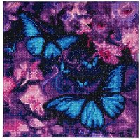 Craft Buddy CAK-AM1 - Blue Violet Butterflies, 30x30cm Crystal Art Kit, Diamond Painting von Craft Buddy Ltd.