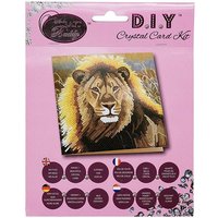 Craft Buddy CCK-A13 - Resting Lion, 18x18cm Crystal Art Card, Diamond Painting von Craft Buddy Ltd.