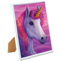 Crystal Art Gerahmtes Bild Einhorn 21x25 cm von Craft Buddy Ltd.