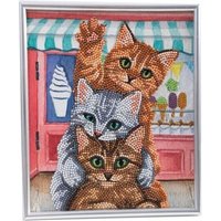 Crystal Art Gerahmtes Bild Katzen Crystal Art Gerahmtes Bild Katzen von Craft Buddy Ltd.