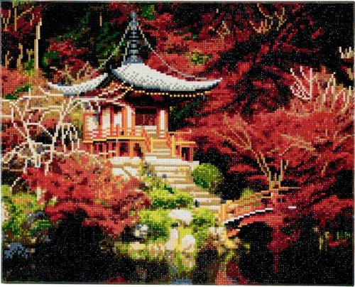 Crystal Art Leinwand Japanischer Tempel 40x50cm CAK-A50 von No Name