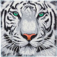 Crystal Art Schneetiger 30x30 cm von Craft Buddy Ltd.