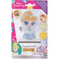 Craft Buddy CAFGR-DNY004 - Crystal Art Buddies, Cinderella Disney Princess Series 2, Figur 11cm, Kristallkunst-Bastelset von Craft Buddy