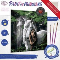 Craft Buddy PBN5050E - Paint by Numbers, Forest Maiden, 50x50 cm von Craft Buddy Ltd.