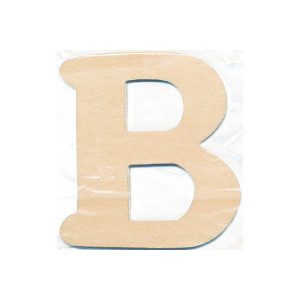 Holzbuchstabe B 10x0,4cm - 1 Stk von Craft Line