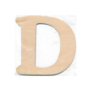 Holzbuchstabe D 10x0,4cm - 1 Stk von Craft Line