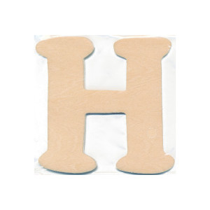 Holzbuchstabe H 10x0,4cm - 1 Stk von Craft Line