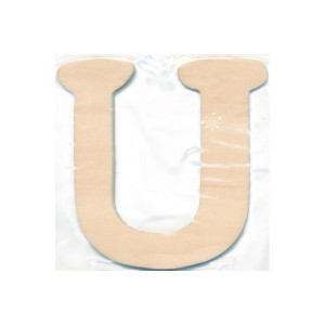 Holzbuchstabe U 10x0,4cm - 1 Stk von Craft Line