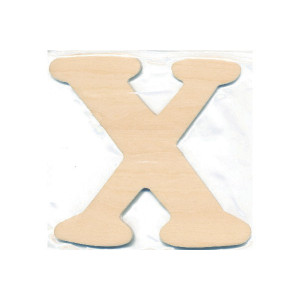Holzbuchstabe X 10x0,4cm - 1 Stk von Craft Line